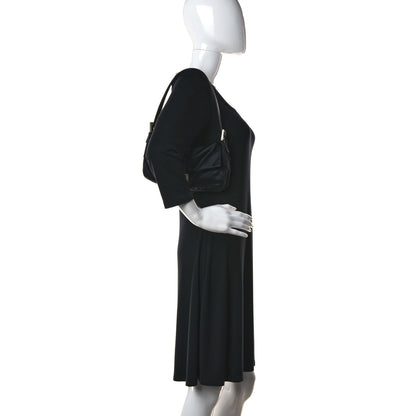 Fendi Satin Crystal Baguette Black 2 of 11