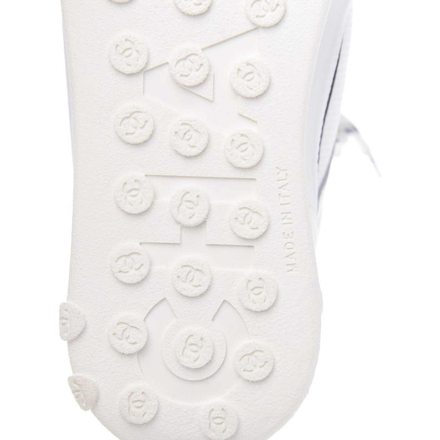 Calfskin Mesh Lycra Womens Logo High Top Sneakers 37 White