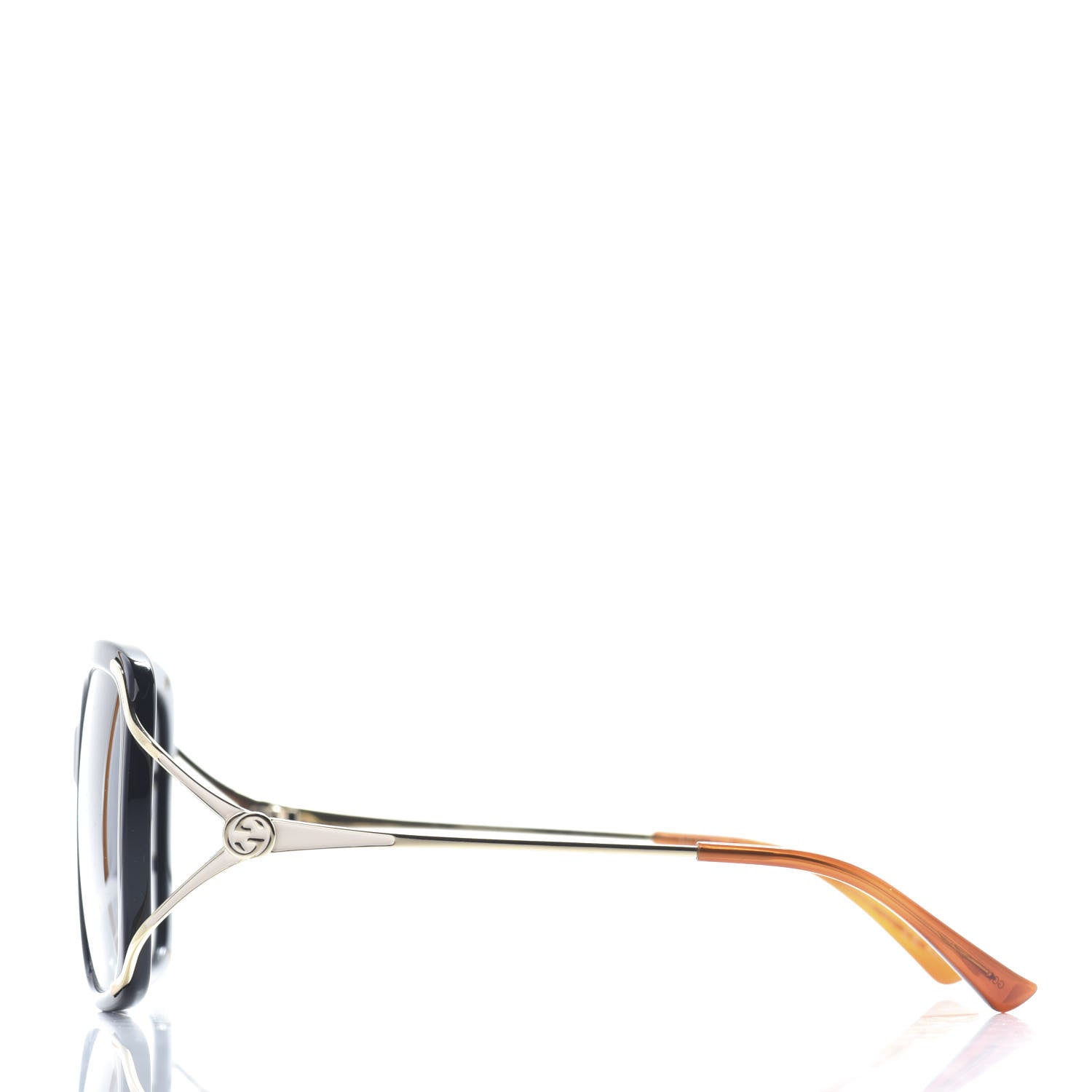 Gucci Acetate Butterfly Sunglasses GG0647S Black White 3 of 6