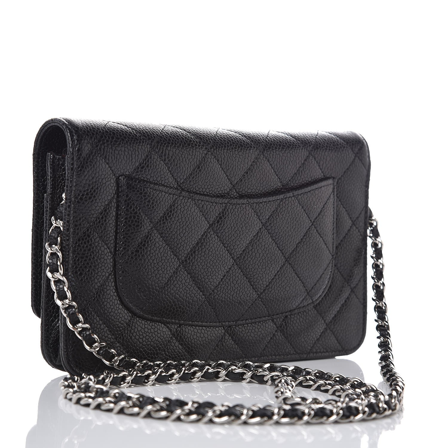 Chanel Caviar Quilted Wallet On Chain WOC Black 3 of 9