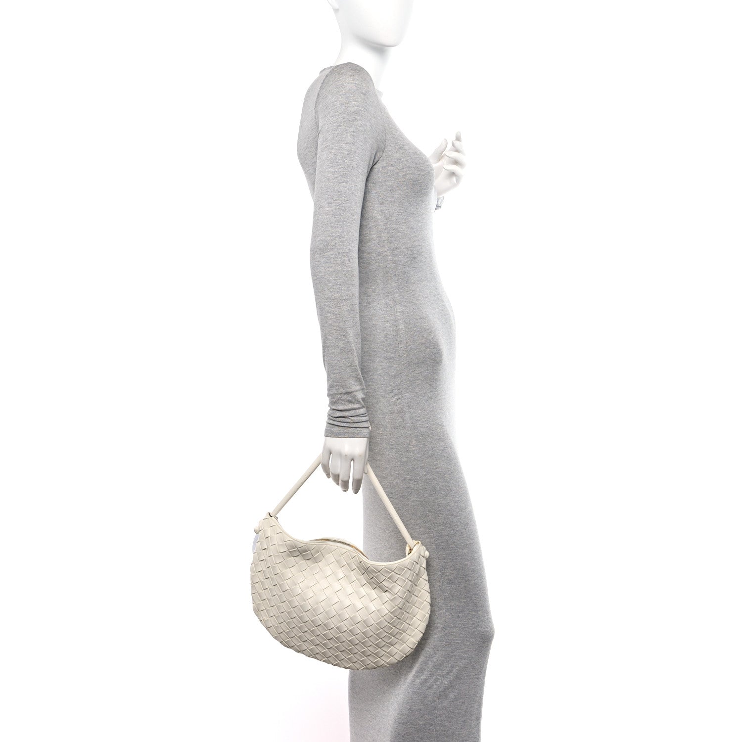 Bottega Veneta Nappa Intrecciato Medium Turn Pouch White 2 of 10