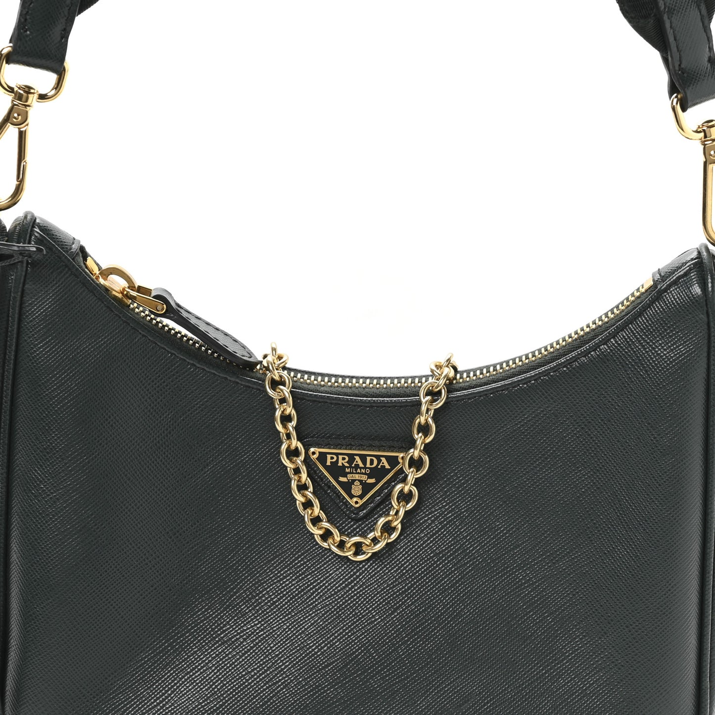 Saffiano Lux Re-Edition 2005 Shoulder Bag Smeraldo