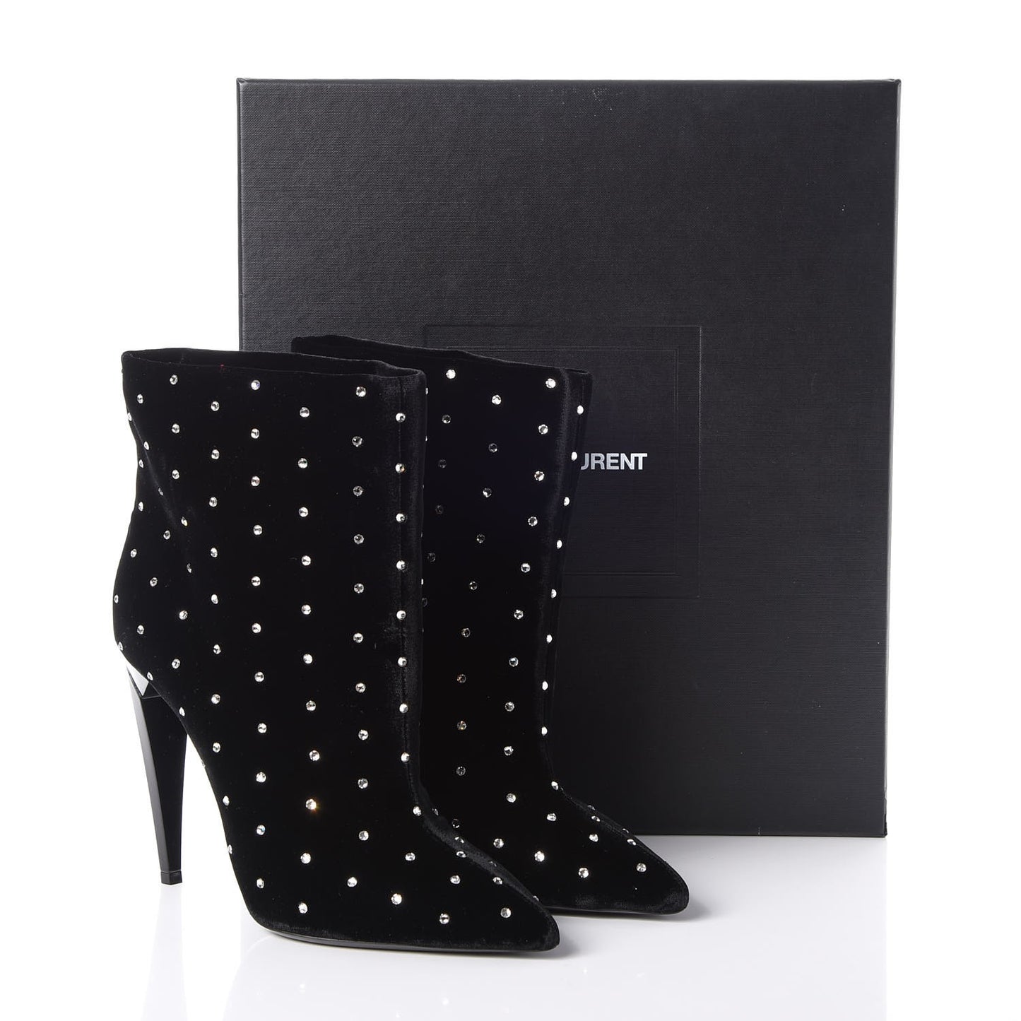 Velluto Master Crystal Freja Ankle Booties 40 Black