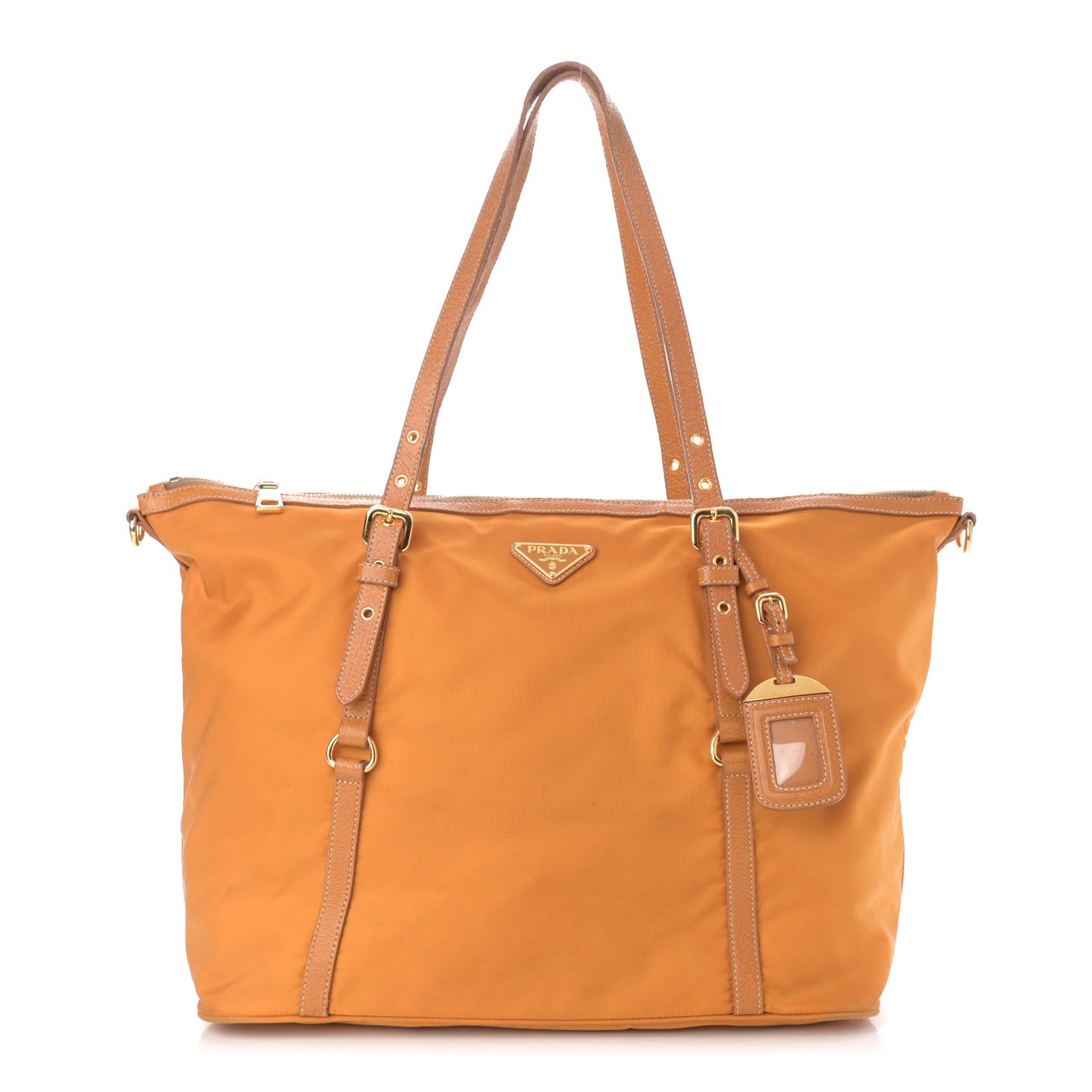 Tessuto Nylon Soft Calf Tote Yellow