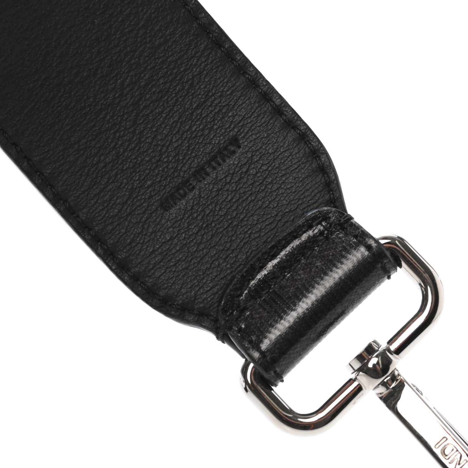 Fendi Glazed Fabric FF Strap You Black 4 of 4