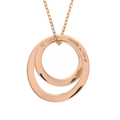 Cartier 18K Pink Gold Diamond Etincelle De Cartier Pendant Necklace 4 of 5