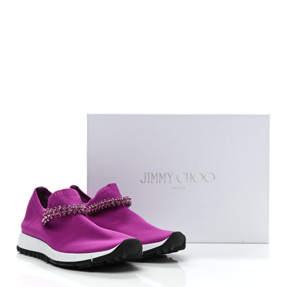 Jimmy Choo Knit Crystal Verona Sneaker 37.5 Hot Pink Fuchsia 8 of 8