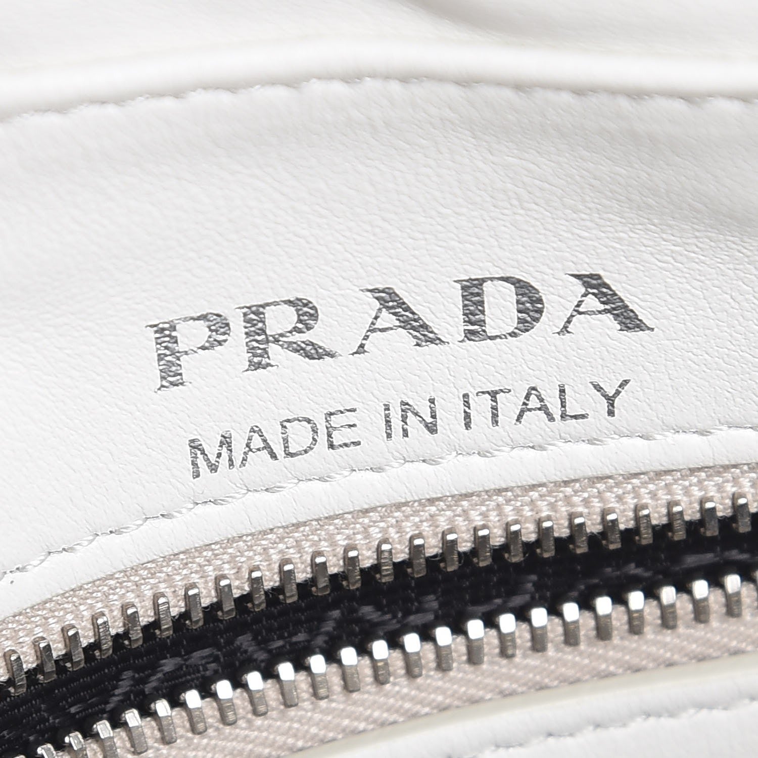 Prada Soft Calfskin Diagramme Crossbody Bag White 6 of 8