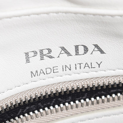 Prada Soft Calfskin Diagramme Crossbody Bag White 6 of 8