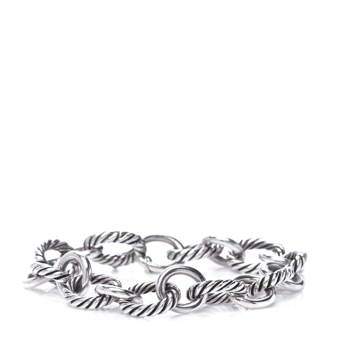 Sterling Silver 12mm Large Oval Link Bracelet