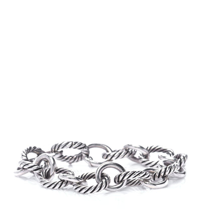 David Yurman Sterling Silver 12mm Large Oval Link Bracelet 3 of 5