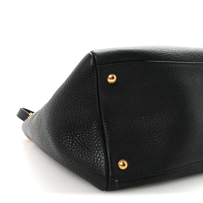 Prada Vitello Daino Tote Black 8 of 9