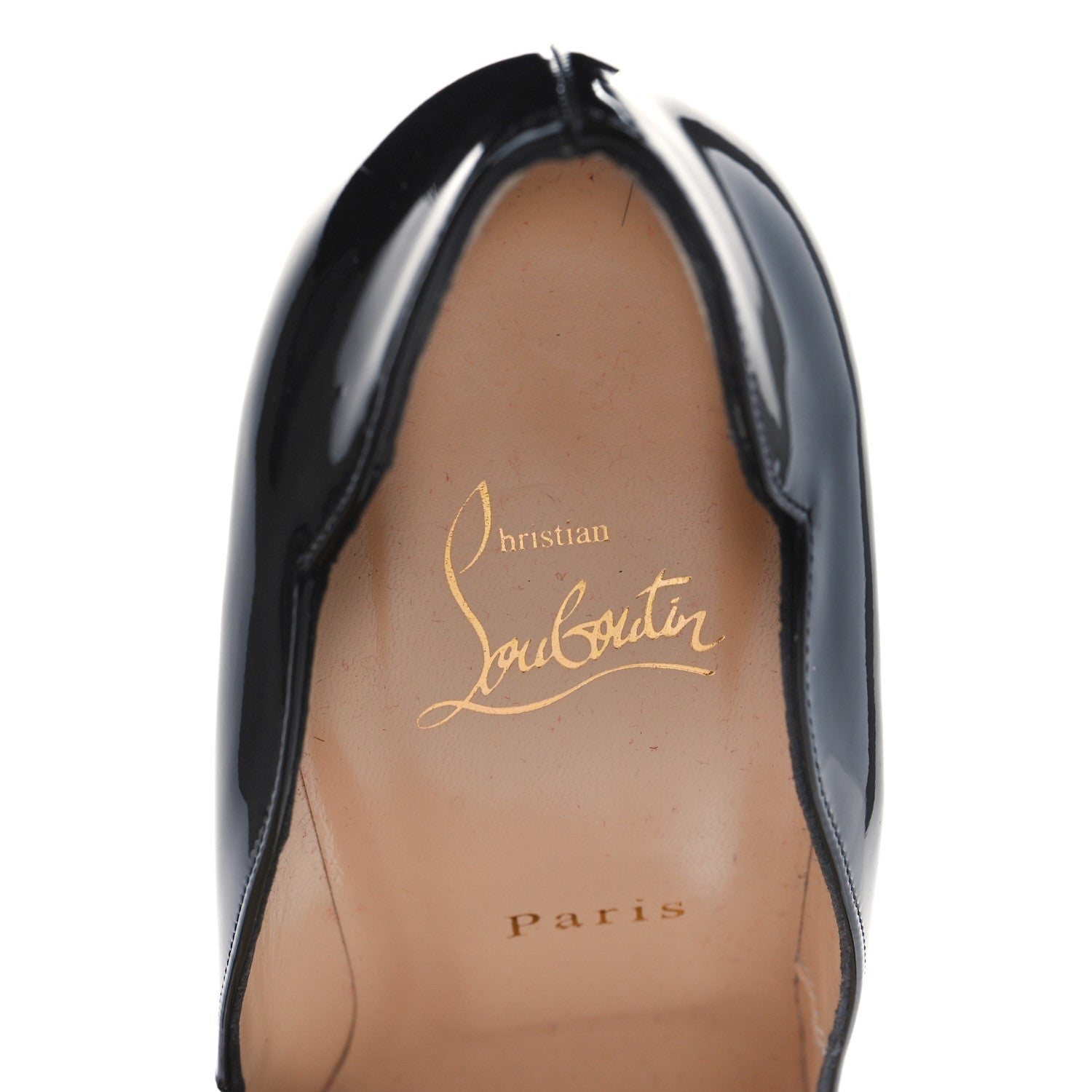 Christian Louboutin Patent Hot Chick 130 Pumps 40 Black