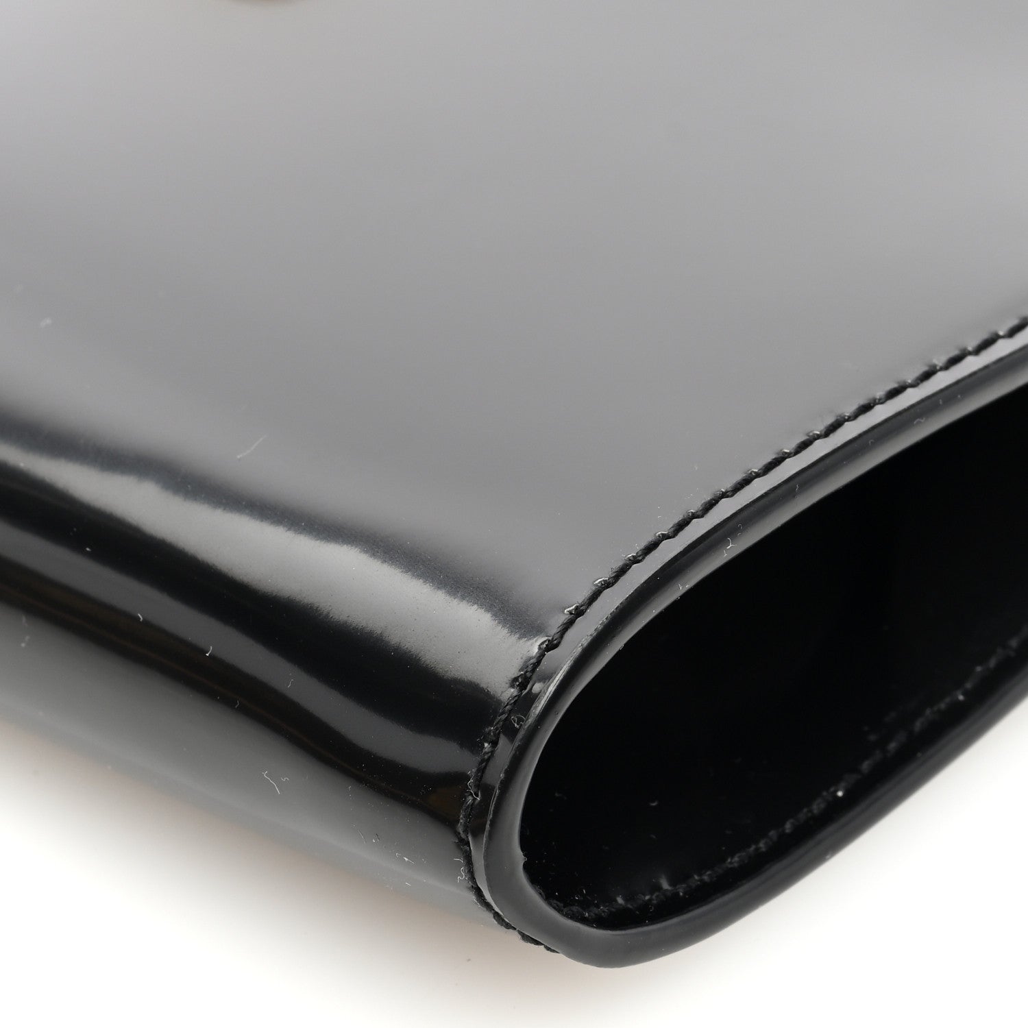 Saint Laurent Patent Daria Clutch Black 9 of 9