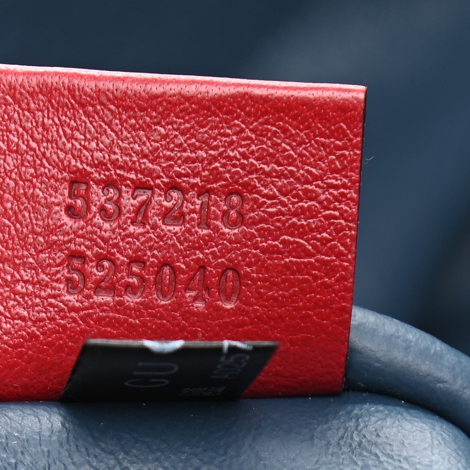 Gucci Suede Calfskin Large Rajah Chain Tote New Blue Romantic Cherry 8 of 11