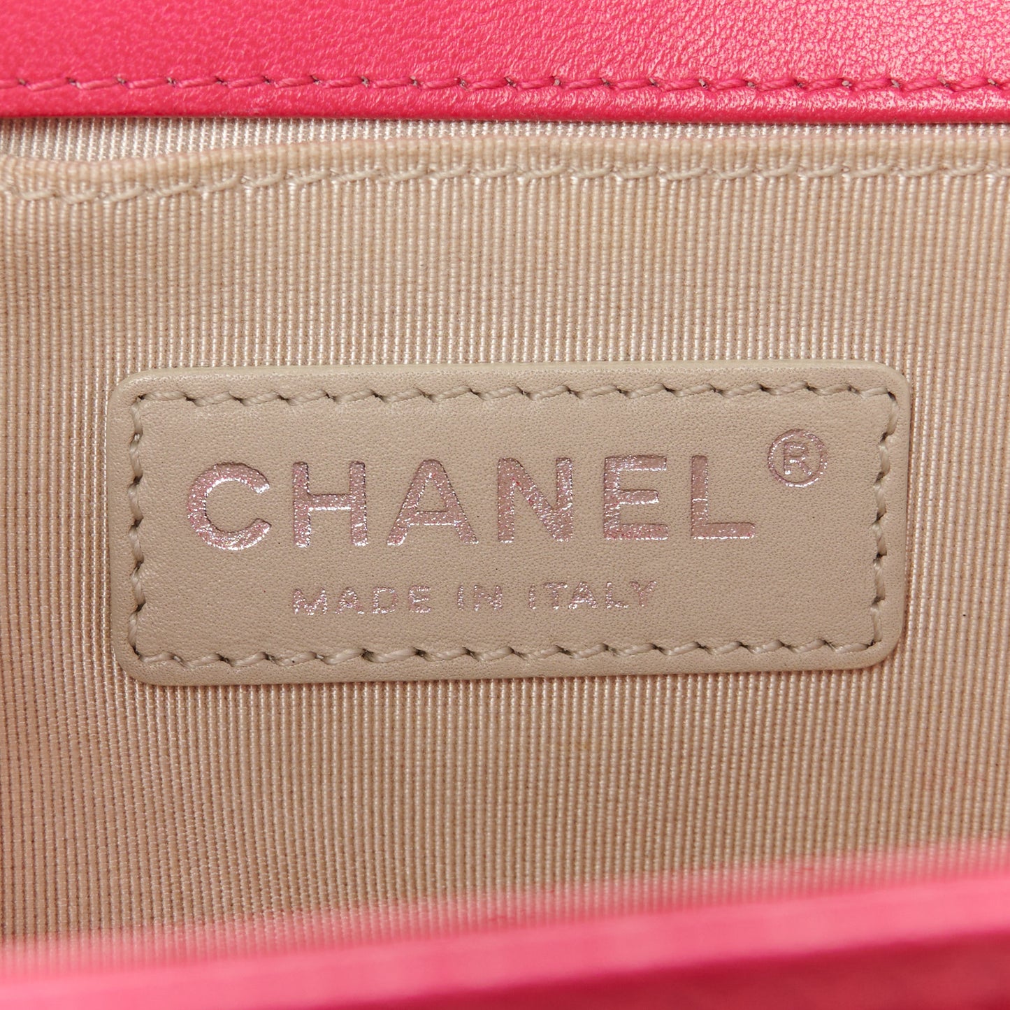 Calfskin Quilted Medium Boy Flap Pink