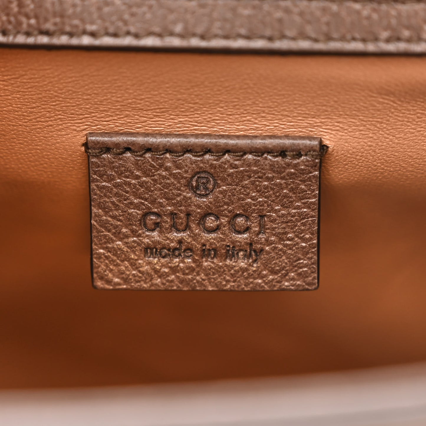 Monogram Jumbo GG Textured Dollar Calfskin Mini Diana Tote Bag Camel Ebony New Acero