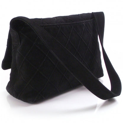 Chanel Vintage Suede Diamond Stitch Flap Bag 3 of 13