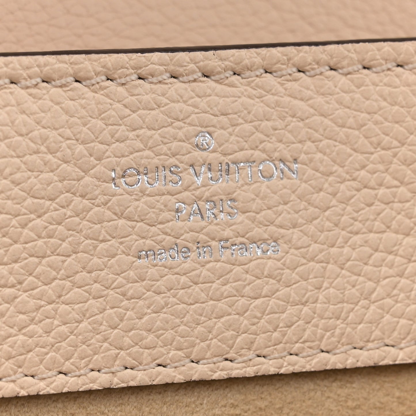 Calfskin Flowers Lockme Mini Backpack Creme