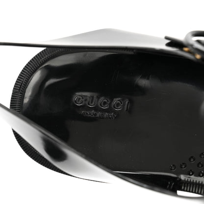 Gucci Shiny Rubber Womens Double G Buckle Strap Sandals 40 Black 10 Black 7 of 8