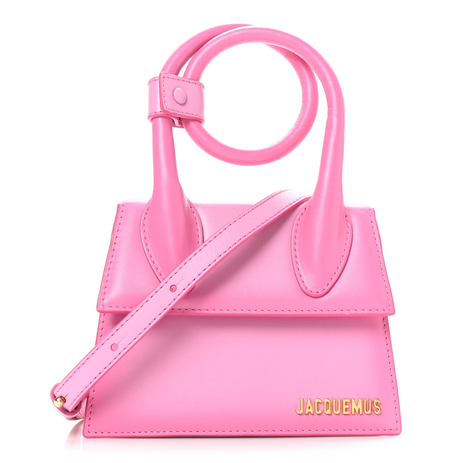 Jacquemus Smooth Calfskin Le Chiquito Noeud Gradient Pink 1 of 9
