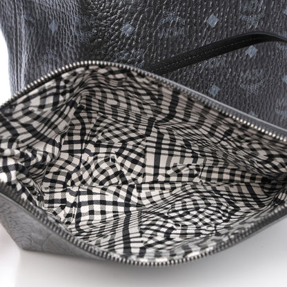 MCM Visetos Large Anya Shopper Tote Black 7 of 14