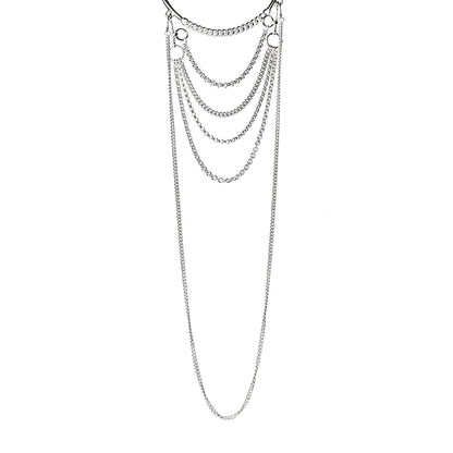Hermes Sterling Silver Mors De Bride Bib Necklace 1 of 7