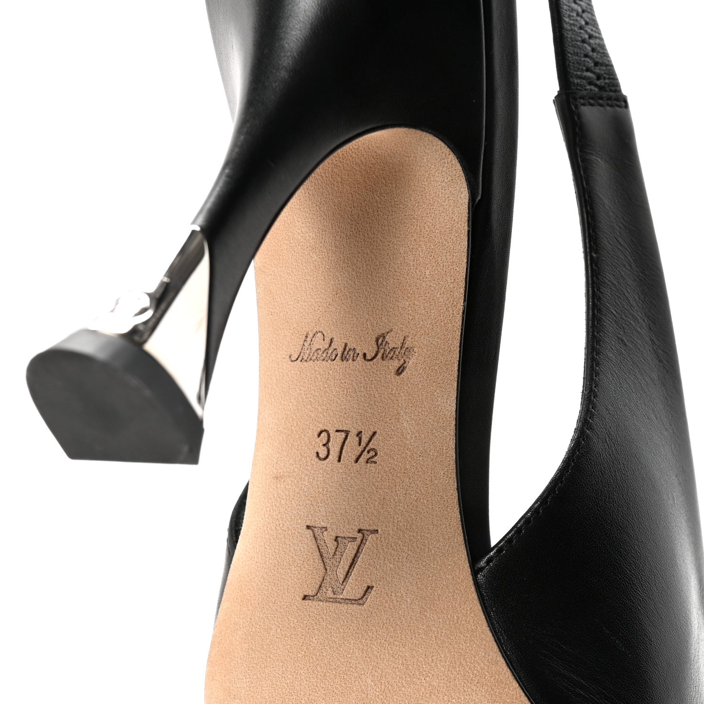 Calfskin Slingback Pumps 37.5 Black