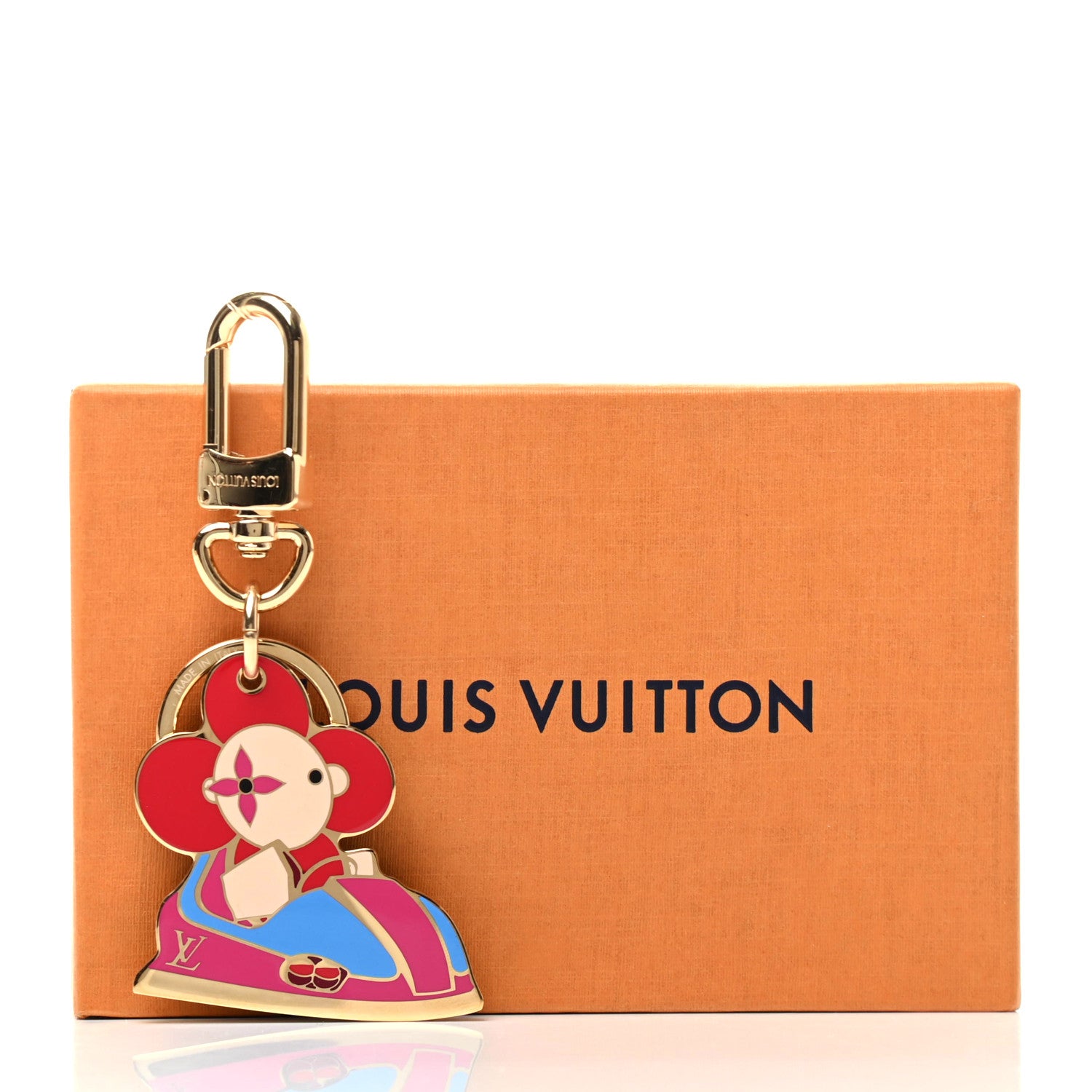 Louis Vuitton Monogram Metal Christmas Vivenne Bag Charm Key Holder 7 of 7