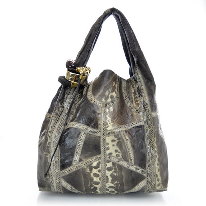 Jimmy Choo Patchwork Snakeskin Medium Saba 1 of 10