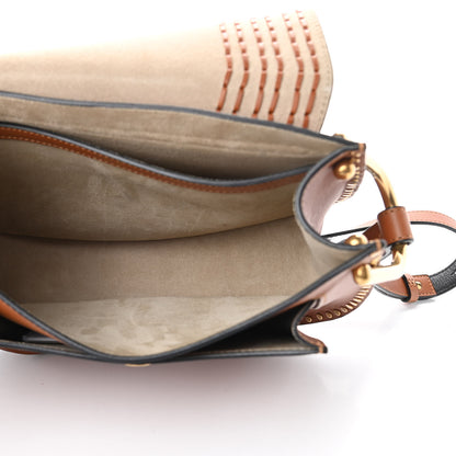 Chloe Calfskin Braided Medium Hudson Shoulder Bag Caramel 5 of 13