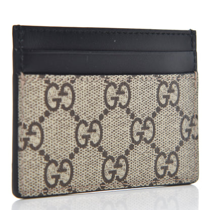 Gucci GG Supreme Monogram Kingsnake Card Holder Beige Black 3 of 7