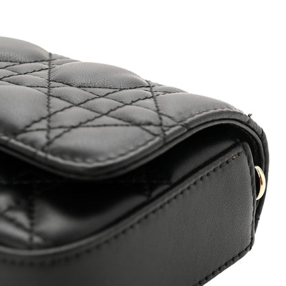 Christian Dior Lambskin Cannage Dior Talk Phone Pouch Black 11 of 11