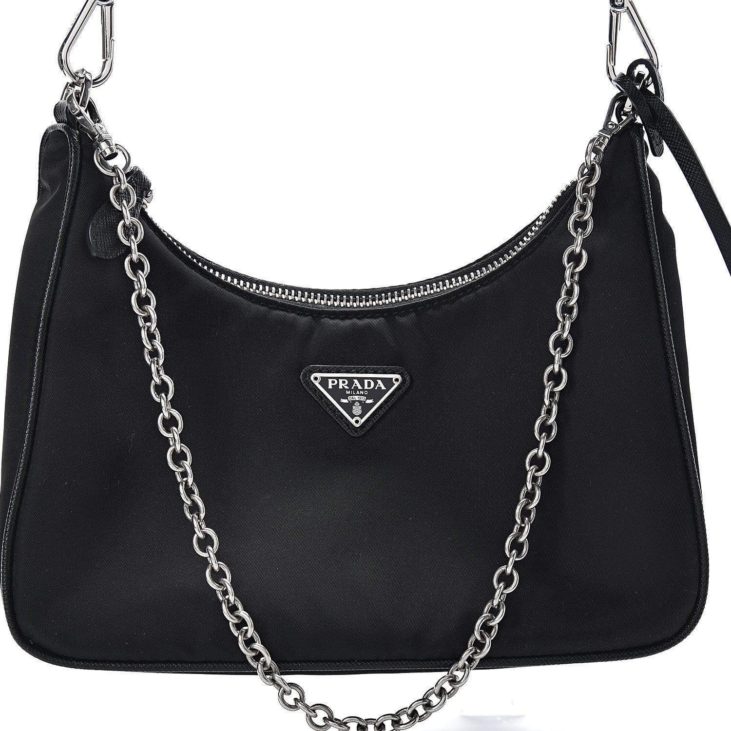 Prada Nylon Re-Edition 2005 Shoulder Bag Black 9 of 12