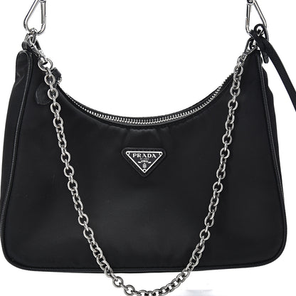 Prada Nylon Re-Edition 2005 Shoulder Bag Black 9 of 12