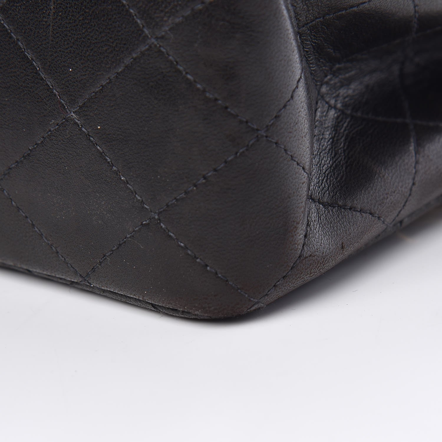 Chanel Lambskin Quilted Medium Double Flap Black 15 of 15