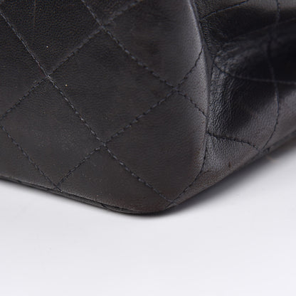 Chanel Lambskin Quilted Medium Double Flap Black 15 of 15