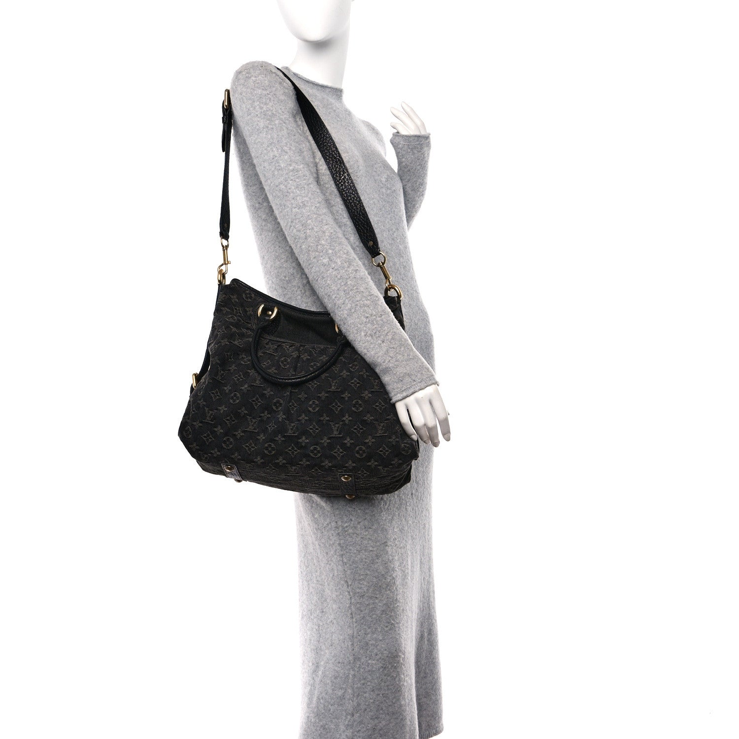 Louis Vuitton Denim Neo Cabby GM Black 2 of 13