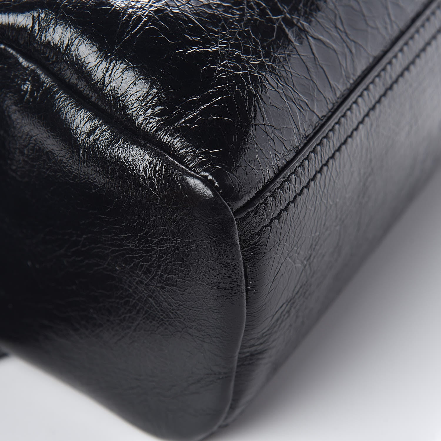 Givenchy Crinkled Patent Deerskin Mini Pandora Black 8 of 11