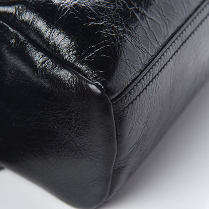 Givenchy Crinkled Patent Deerskin Mini Pandora Black 8 of 11