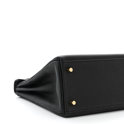 Hermes Togo Kelly Retourne 28 Black 9 of 10