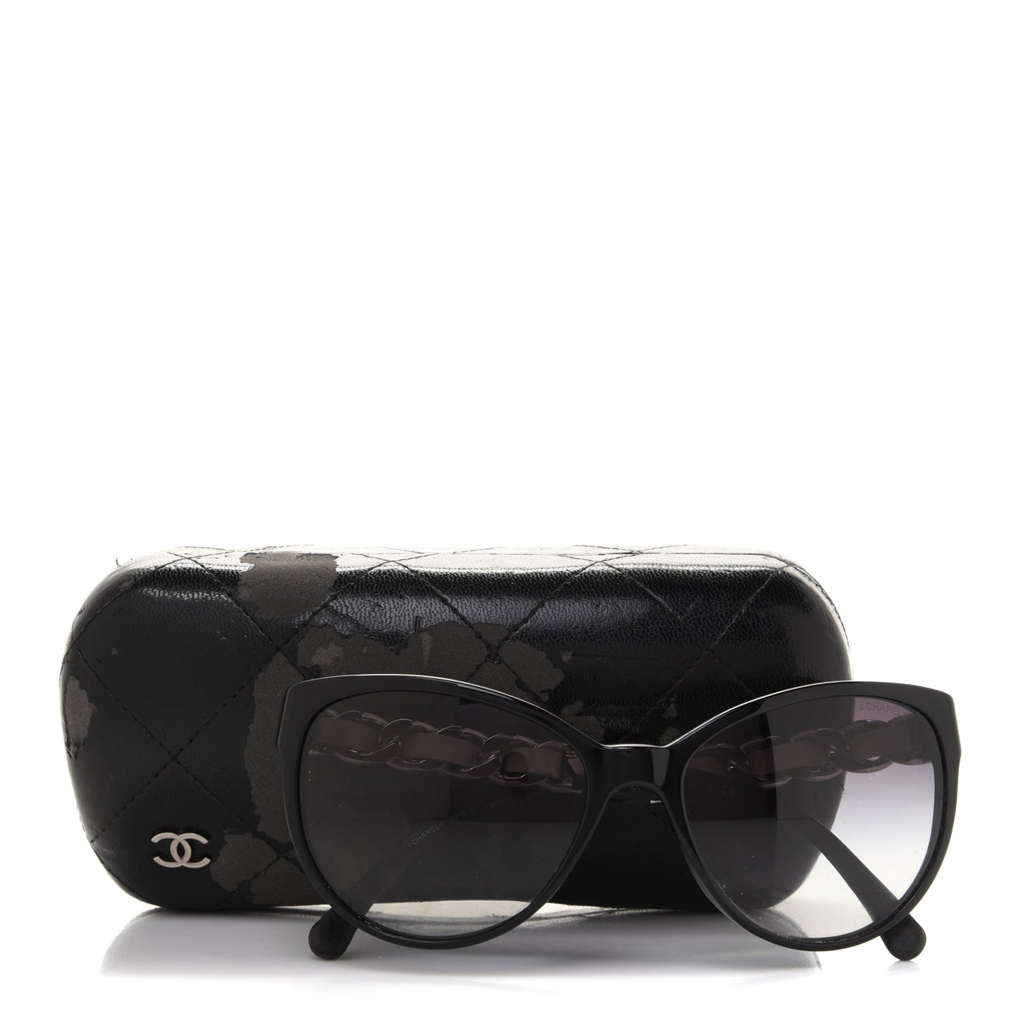 CC Chain Sunglasses 5215Q Black