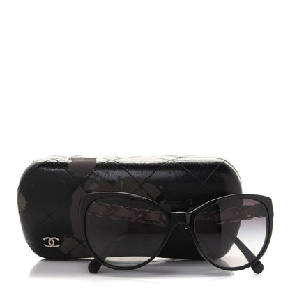 Chanel CC Chain Sunglasses 5215Q Black 10 of 10