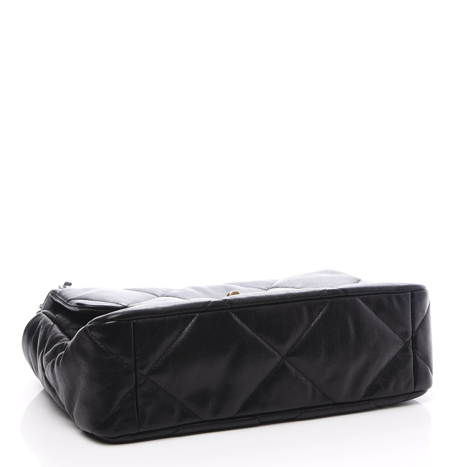 Chanel Goatskin Quilted Large 19 Flap Black 3 of 10