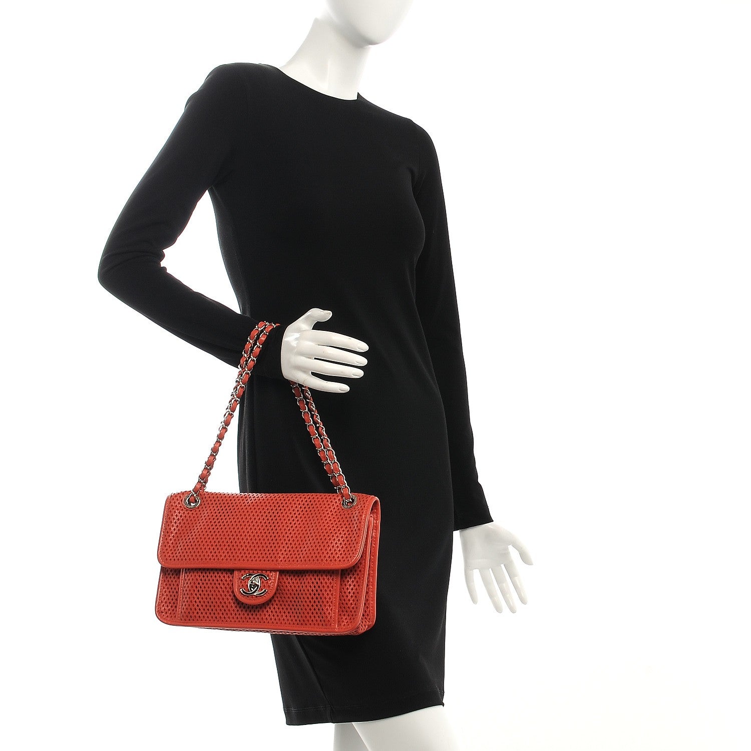 Chanel Perforated Calfskin Up In The Air Flap Red 3 of 8
