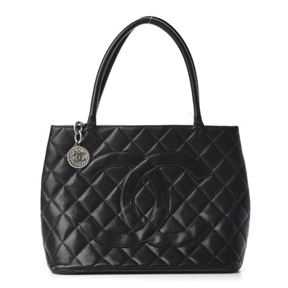 Chanel Caviar Quilted Medallion Tote Black 1 of 13