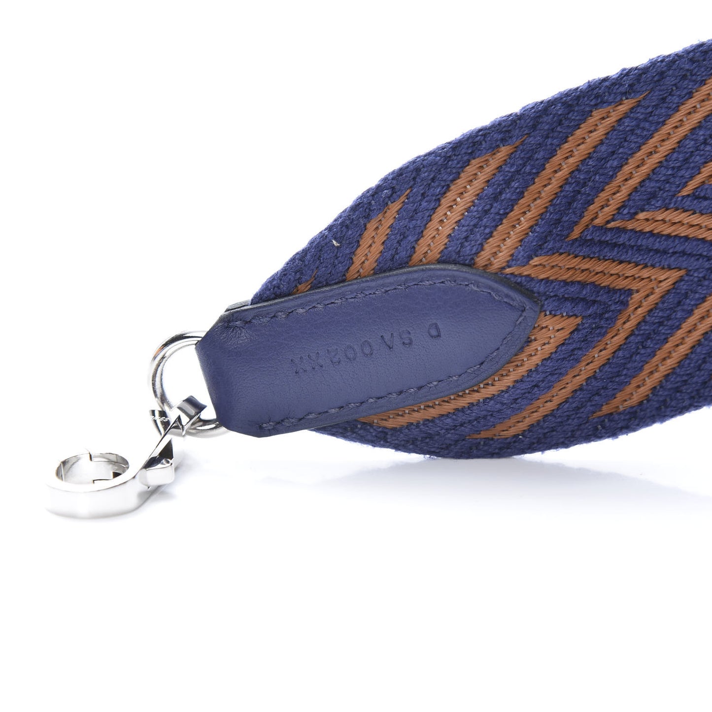 Toile Swift 50mm Sangle ZigZag Shoulder Strap Bleu Encre Gold