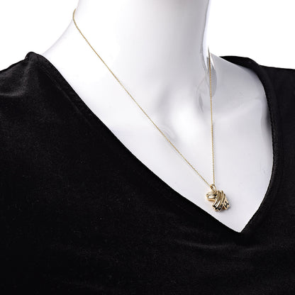 Tiffany 18K Yellow Gold Large Signature X Pendant Necklace 2 of 7