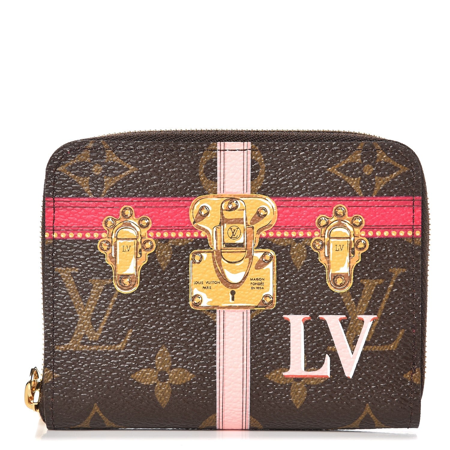 Louis Vuitton Monogram Summer Trunks Zippy Coin Purse 1 of 7