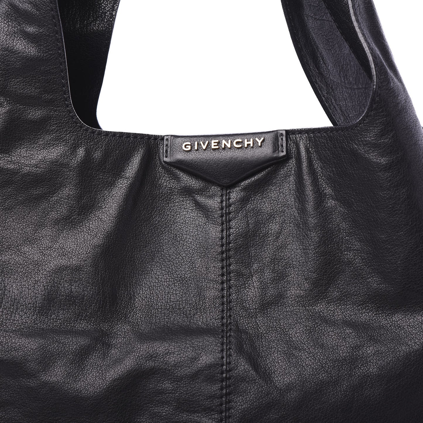 Calfskin George V Apron Bag Black